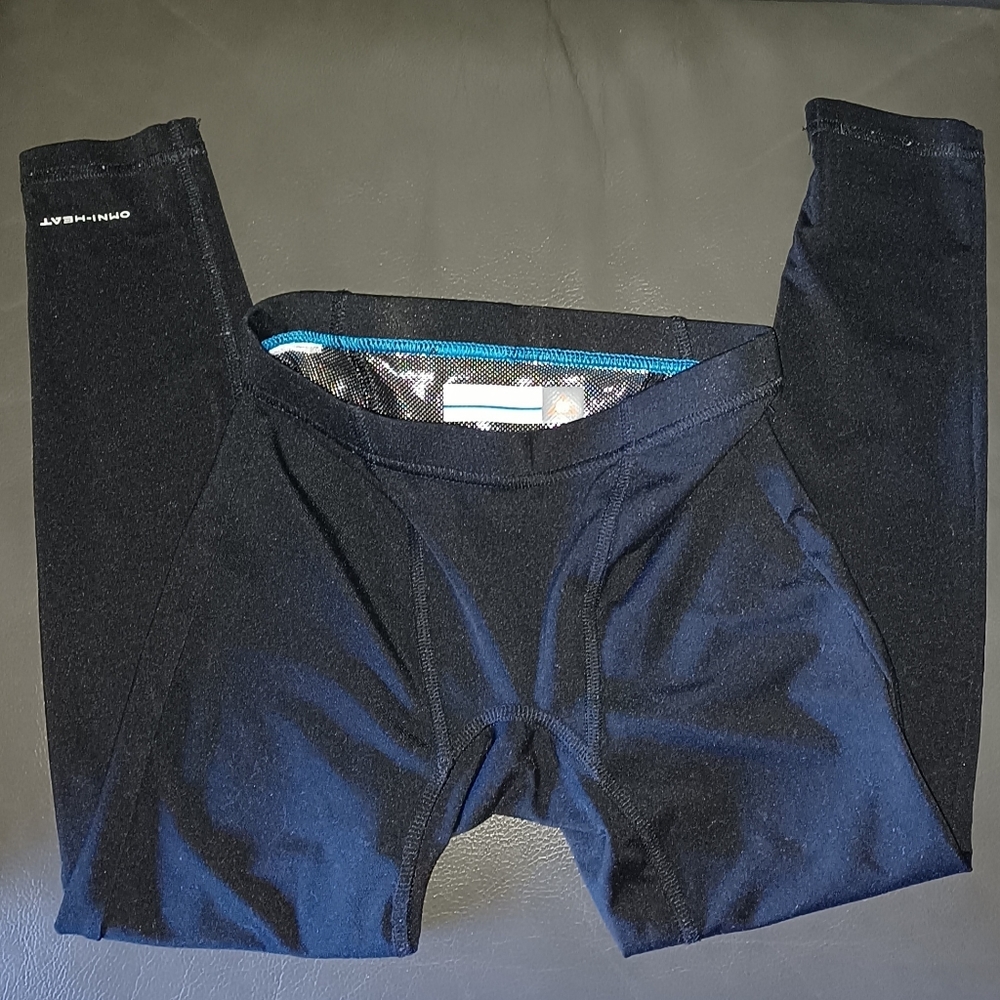 Columbia kids omni heat leggings. Size S(8). GUC.
